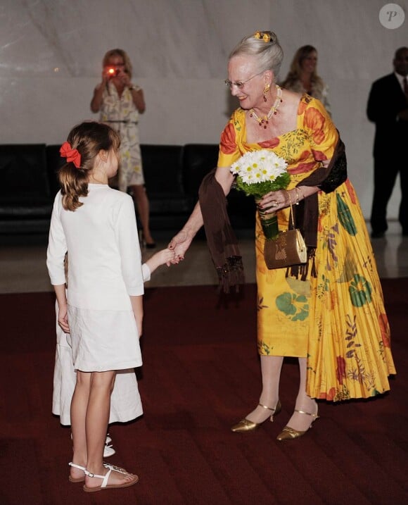 Le 7 juin 2011, la reine Margrethe II de Danemark et le prince consort  Henrik au centre Kennedy, à Washington.