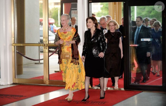 Le 7 juin 2011, la reine Margrethe II de Danemark et le prince consort  Henrik au centre Kennedy, à Washington.