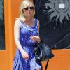Kirsten Dunst est ravissante avec sa robe bleue. New York, 8 juin 2011