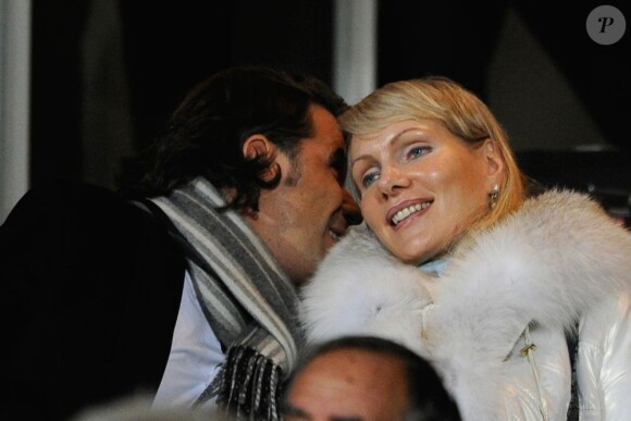 Vincent Labrune et Margarita Louis-Dreyfus, au Stade Vélodrome en 2010.