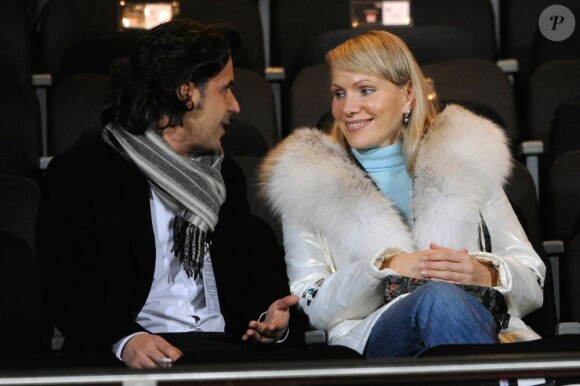 Vincent Labrune et Margarita Louis-Dreyfus, au Stade Vélodrome en 2010.