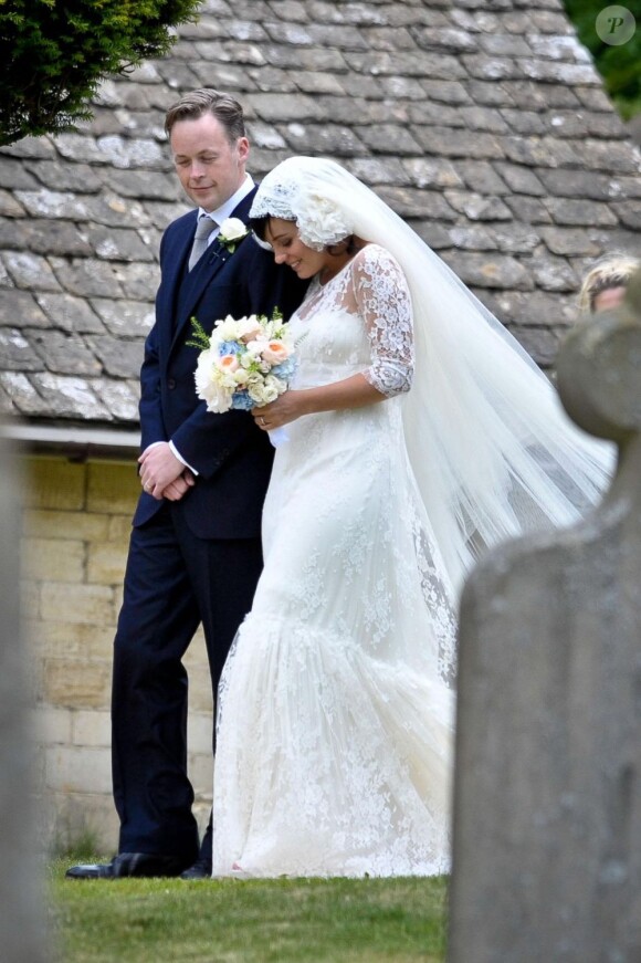 Lily Allen lors de son mariage avec Sam Cooper le 11 juin 2011 en Angleterre