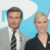 David Beckham et Zara Phillips pour la cérémonie Samsung "Everyone's Olympic Games", le 13 juin à Londres
