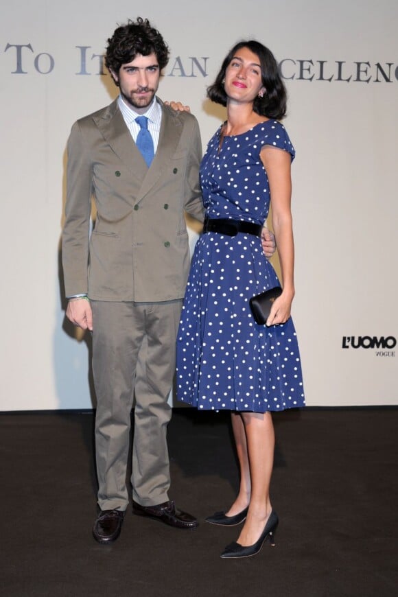 Marta Ferri et Carlo Borromeo à la soirée Tribute to Italian Excellente qui honore le mileu de la mode en Italie. Milan, 17 juin 2011