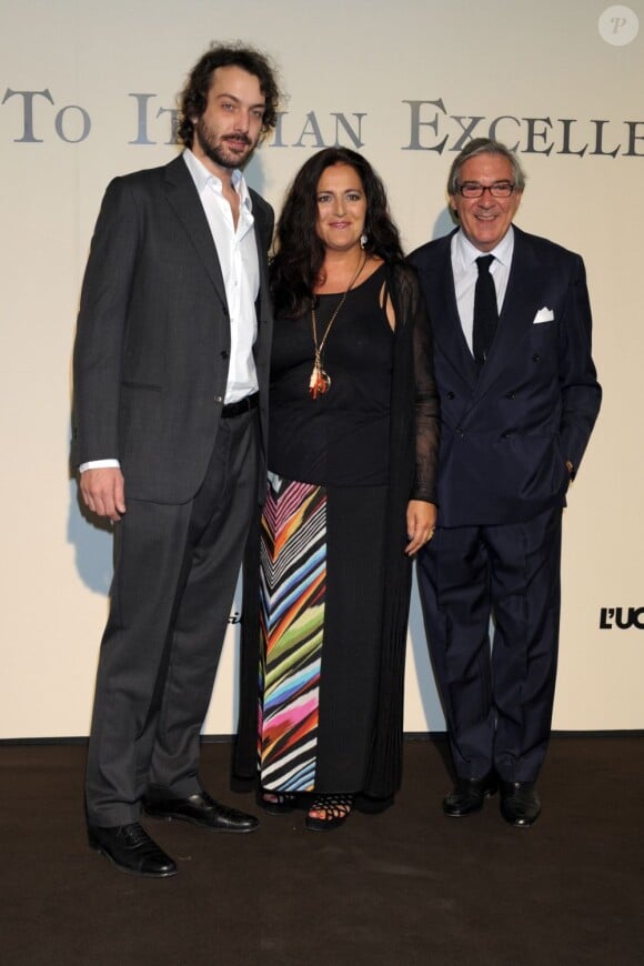 Angela Missoni et son mari à la soirée Tribute to Italian Excellente qui honore le mileu de la mode en Italie. Milan, 17 juin 2011