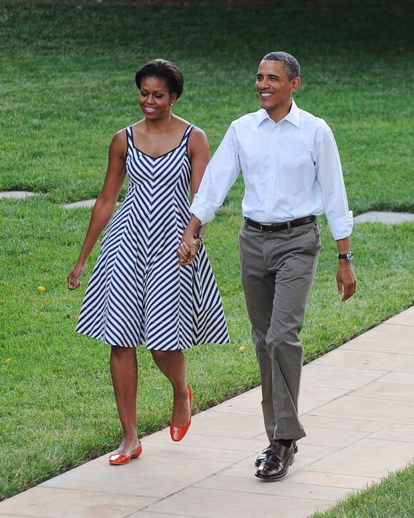 Michelle Obama et son mari Barack Obama