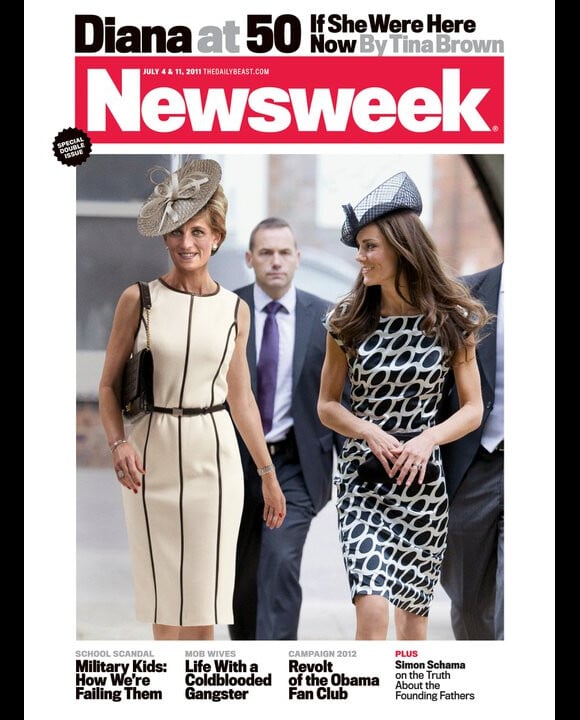 Photomontage de Newsweek - Lady Di aux côtés de Kate Middleton - Juin 2011