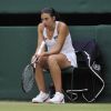 Marion Bartoli a souffert et fini par céder à l'Allemande Sabine Lisicki, en quart de finale de Wimbledon 2011.