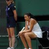 Marion Bartoli a souffert et fini par céder à l'Allemande Sabine Lisicki, en quart de finale de Wimbledon 2011.