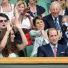 Le prince William et sa femme Catherine ont fait la ola à Wimbledon le 27 juin 2011.