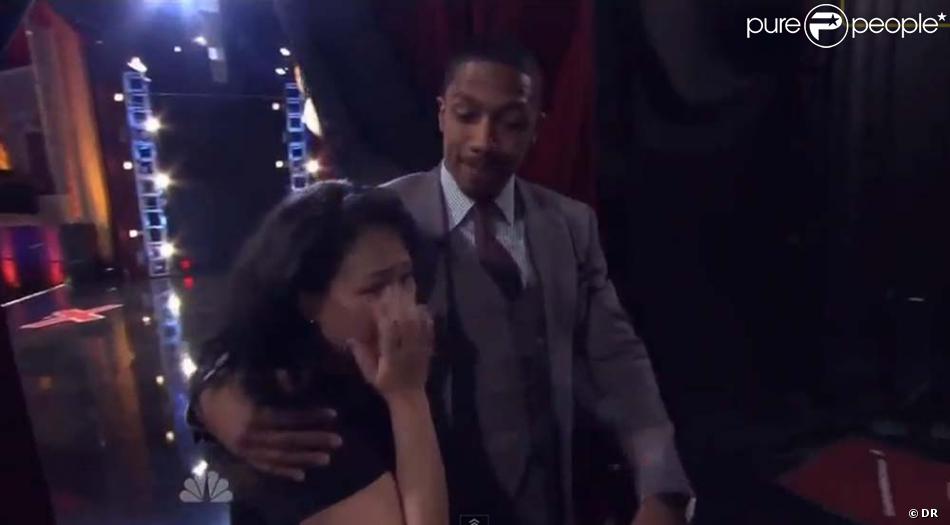 Cindy Chang Soutenue Par Le Presentateur Nick Cannon Dans America S Got Talent Juin 2011 Purepeople