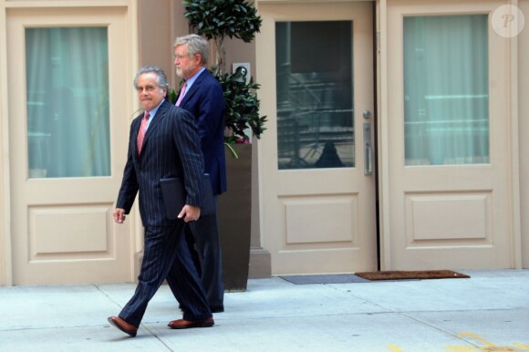 Les avocats de Dominique Strauss-Kahn, Benjamin Brafman et William Taylor à New York le 13 juin 2011