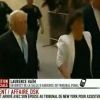 Dominique Strauss-Kahn arrive au tribunal de New York le 1er juillet 2011 avec sa femme Anne Sinclair.