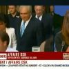 Dominique Strauss-Kahn et sa femme Anne Sinclair sortent du tribunal de New York le 1er juillet 2011