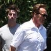 Arnold Schwarzenegger et son fils Patrick, à Los Angeles, le 2 juin 2011.