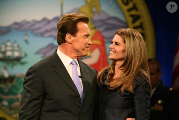 Arnold Schwarzenegger et Maria Shriver, à Washington, le 5 janvier 2007.