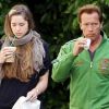 Arnold Schwarzenegger et sa fille Christina, à Los Angeles, le 31 mai 2011.