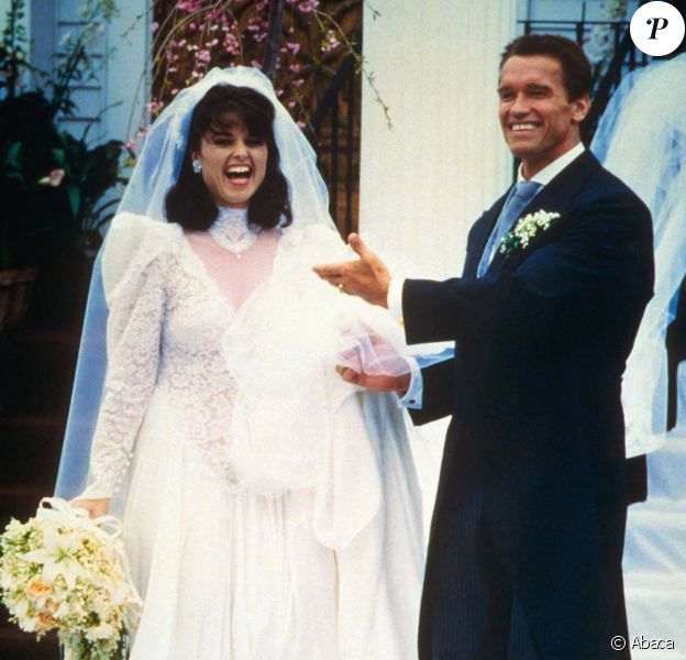 Mariage d'Arnold Schwarzenegger et Maria Shriver, le 26 avril 1986.