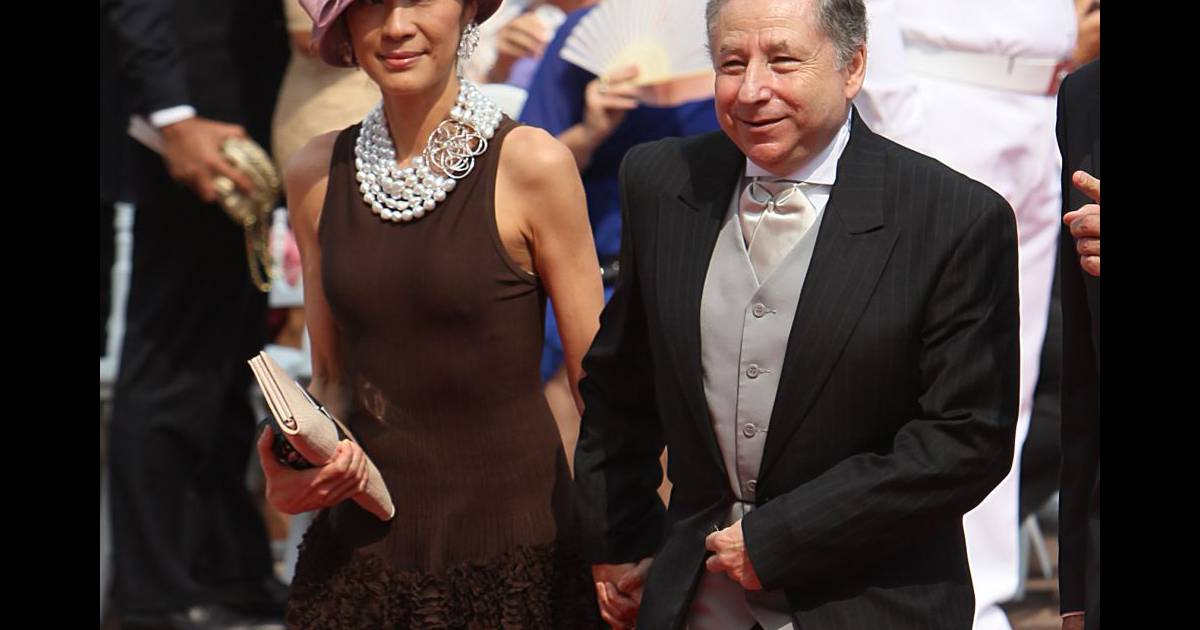 Jean Todt et Michelle Yeoh arrivent à la cérémonie religieuse du ...