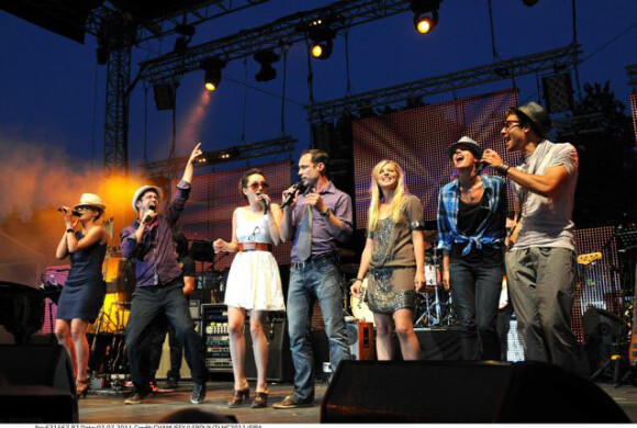 lors du week-end Tout le monde chante contre le cancer, les 1er et 2 juillet 2011.