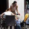 Lilly Kerssenberg-Becker et son fils Amadeus à Berlin le 7 juillet 2011