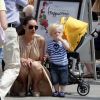 Lilly Kerssenberg-Becker et son fils Amadeus à Berlin le 7 juillet 2011