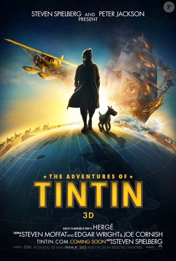 Steven Speilberg et Peter Jackson présentent Les Aventures de Tintin : le secret de la Licorne, en salles le 26 octobre 2011.