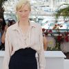L'actrice Tilda Swinton était à Cannes lors du dernier festival pour défendre son film We Need To Talk About Kevin. Cannes, le 12 mai 2011.