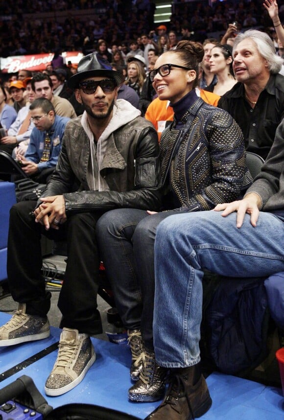 Alicia Keys et son mari Swizz Beatz en janvier 2011 à New York