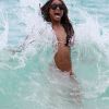 Ciara à la plage à Miami le 18 juillet 2011