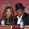 LaToya et Tito Jackson à la conférence de presse pour annoncer le concert Michael Forever, à Beverly Hills, le 25 juillet 2011.