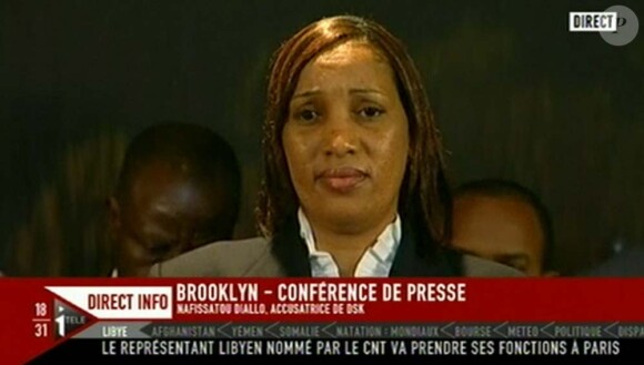Conférence de presse de Nafissatou Diallo à New York, le 28 juillet 2011.