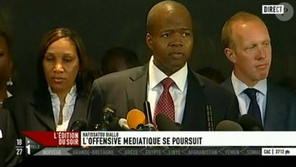 L'avocat de la victime présumée Kenneth Thompson à la conférence de presse de Nafissatou Diallo à New York, le 28 juillet 2011.