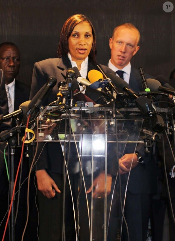 Conférence de presse de Nafissatou Diallo à New York, le 28 juillet 2011.