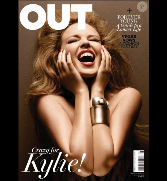 Kylie Minogue sur la couv' du magazine OUT d'août 2010.
