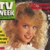Kylie Minogue, en couverture du magazine australien TV Week. La chanteuse en était alors au début de sa carrière. Décembre 1987.