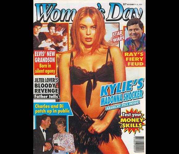 Déjà 10 ans de métier pour Kylie Minogue à l'époque, qui approchait déjà la trentaine. Woman's Day Australia, novembre 1996.