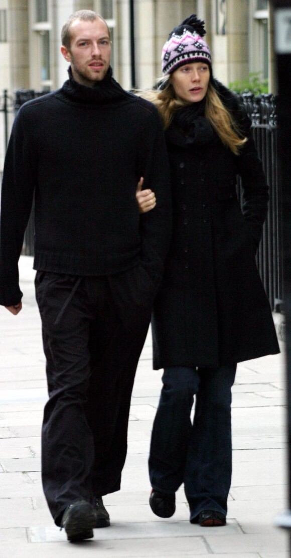 Gwyneth Paltrow et Chris Martin à Londres en 2003