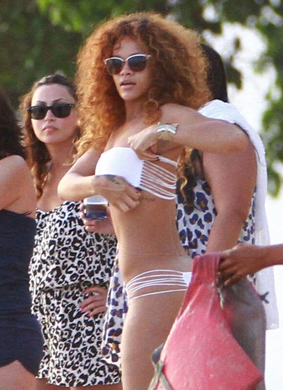 Rihanna à la Barbade le 4 août 2011
