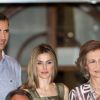 La famille royale d'Espagne au club nautique de Majorque. Le 4 août 2011