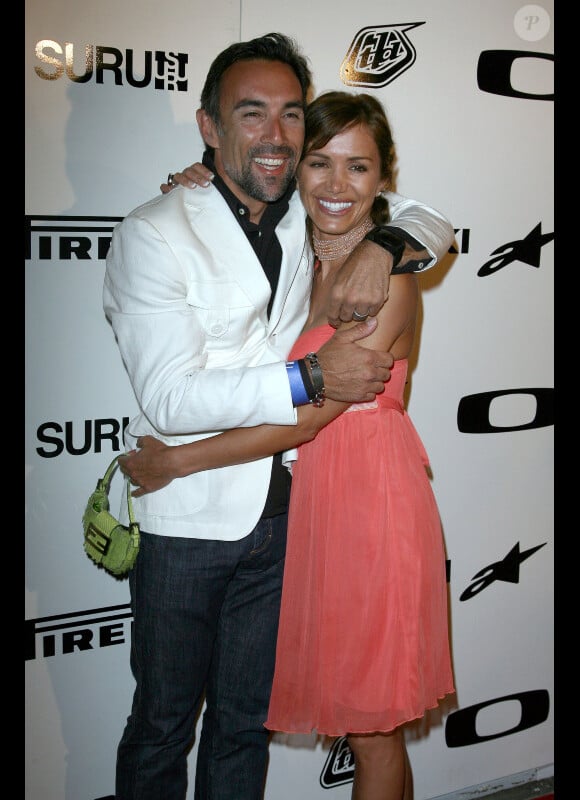 Francesco Quinn et sa seconde épouse, Valentina, en 2009