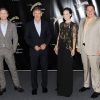 L'équipe de Cowboys et Envahisseurs, Daniel Craig, Harrison Ford, Olivia Wilde et le réalisateur au festival de Locarno le 7 août 2011