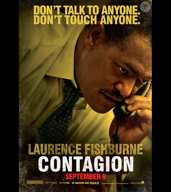 L'affiche du film Contagion avec Laurence Fishburne