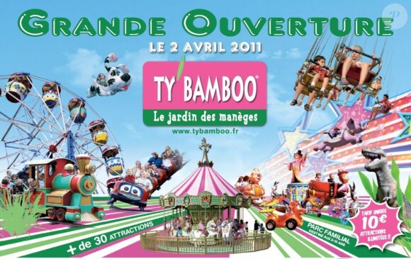 Publicité pour le parc d'attractions Ty' Bamboo