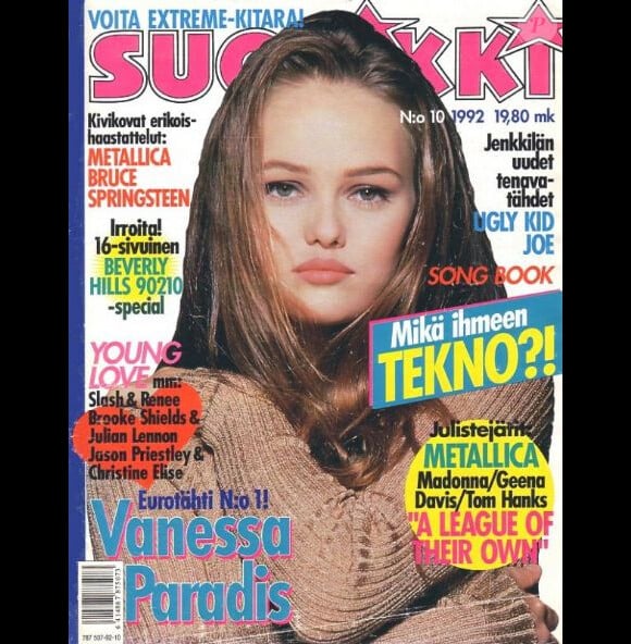 Vanessa Paradis réalisait la couverture du magazine finlandais Suosikki d'octobre 1992.