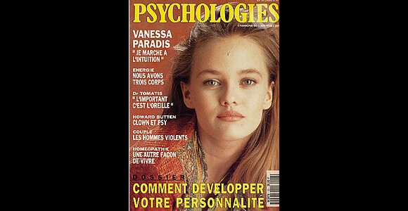 Avril 1993 : Vanessa Paradis, à déjà 20 ans, réalise la couverture du magazine Psychologies.