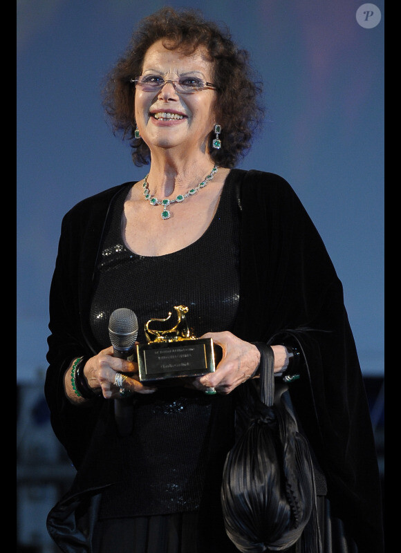 Claudia Cardinale lors du festival de Locarno au mois d'août, édition 2011