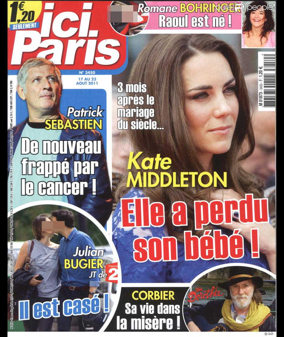 Couverture du magazine Ici Paris en kiosques le 17 août 2011 Purepeople Couverture du magazine Ici Paris en kiosques le 17 août 2011 Purepeople