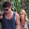 Miley Cyrus et son chéri Liam Hemsworth, à Los Angeles le 7 août 2011