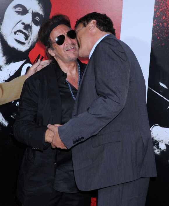 Al Pacino et Steven Bauer à la soirée de présentation de Scarface en DVD Blu-Ray, le 23 août 2011 à Los Angeles